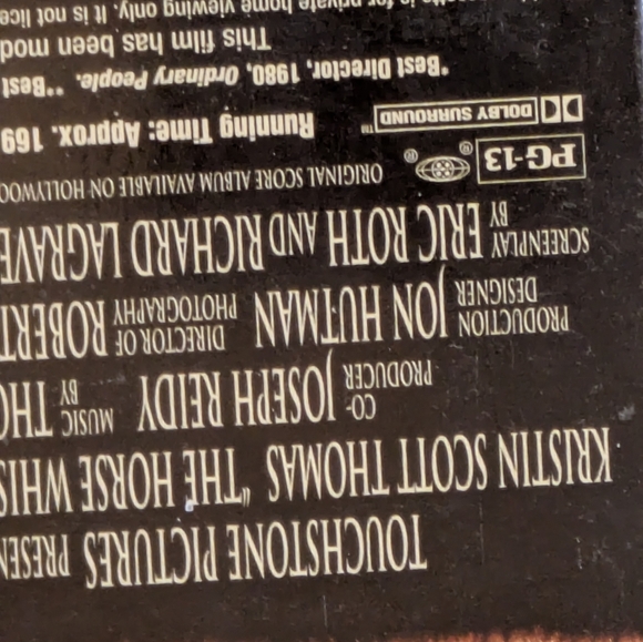 The Horse Whisperer VHS Tape - Picture 4 of 5